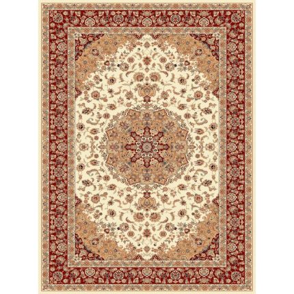 Covor cu design clasic floral, textură catifelată Roxolana 8168/12