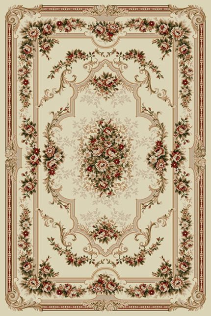 Covor Clasic Crem Floral Lotos 574